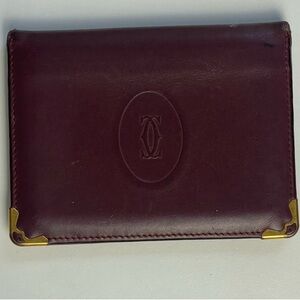 Cartier Vintage Leather Card Holder